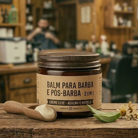 Balm para Barba e Pós-Barba 2 em 1
